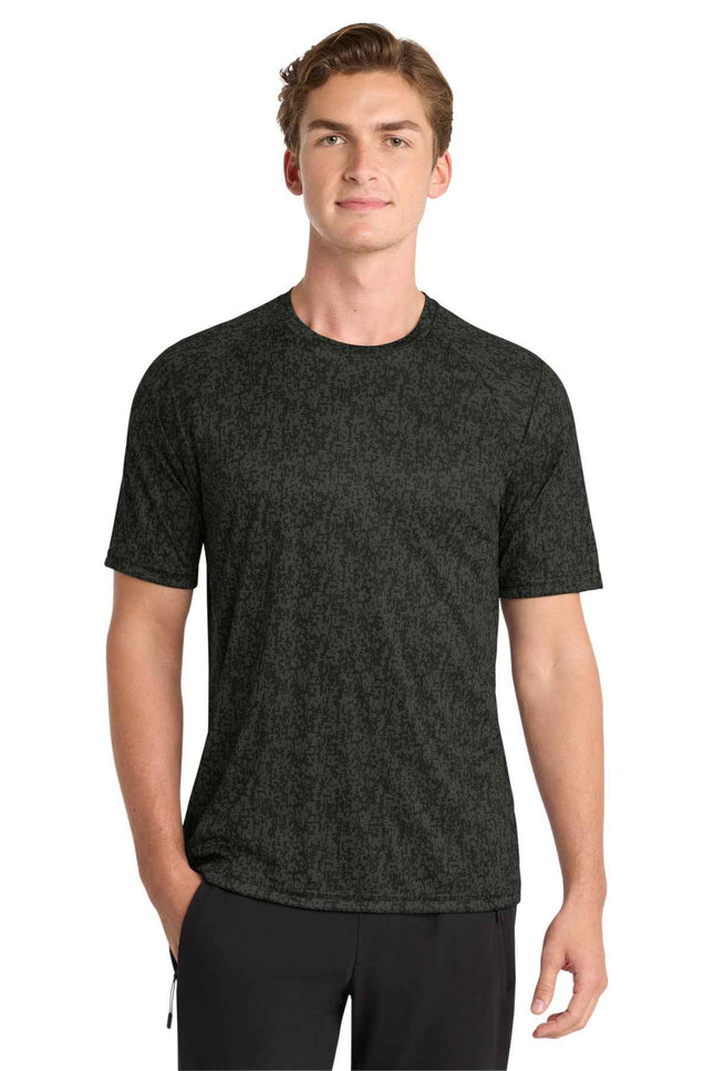 SportTek Digi Camo Tee ST460 Black