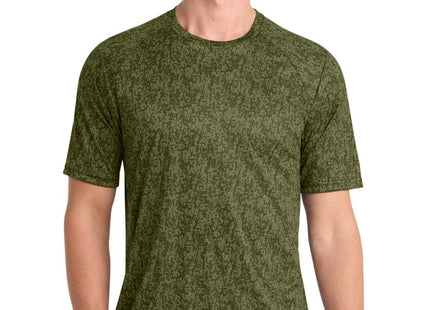 SportTek Digi Camo Tee ST460 Olive Drab Green