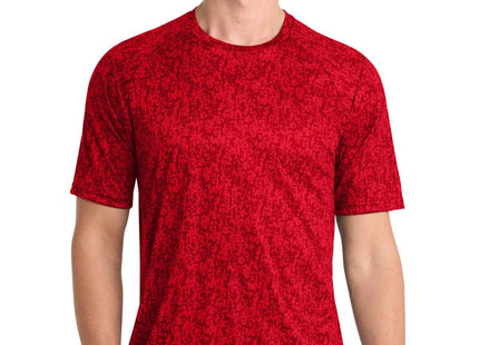 SportTek Digi Camo Tee ST460 True Red