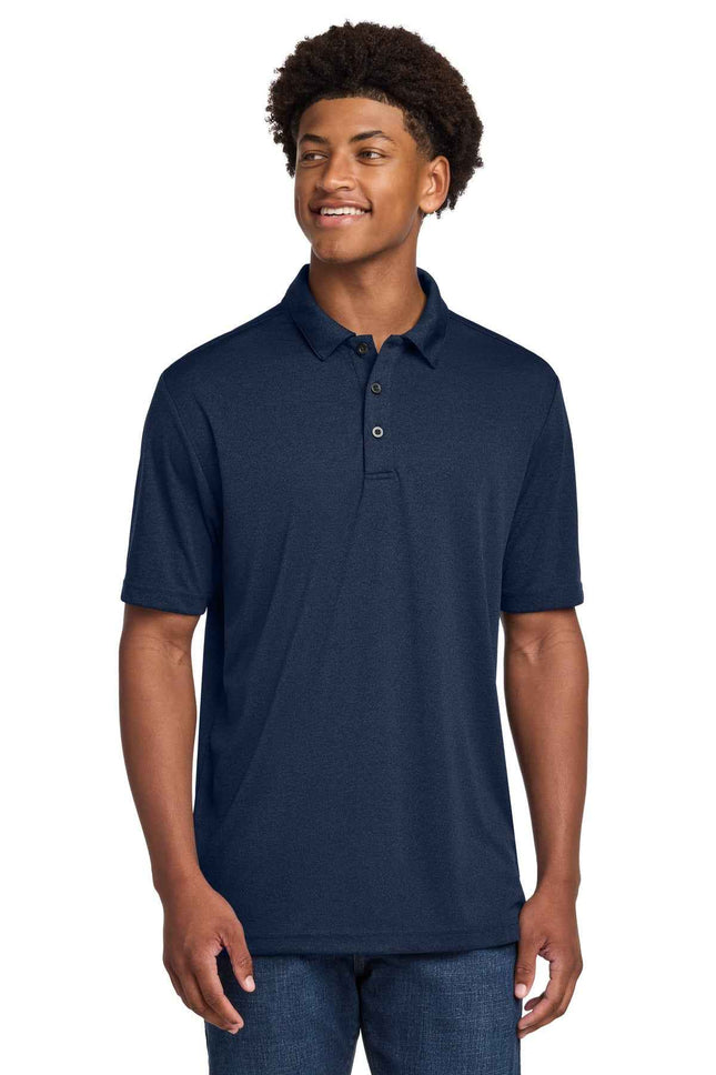 SportTek Endeavor Polo ST467 Dark Royal Heather