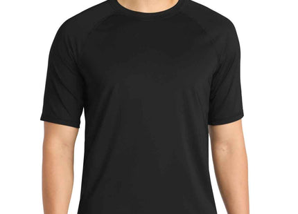 SportTek Rashguard Tee ST470 Black