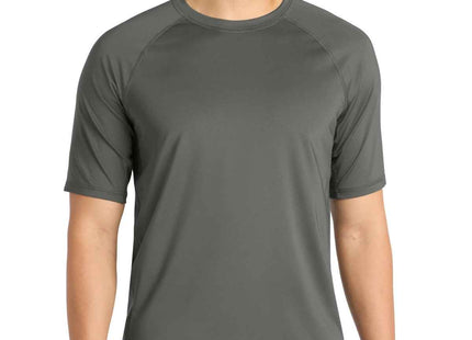 SportTek Rashguard Tee ST470 Dark Smoke Grey
