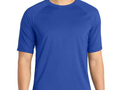SportTek Rashguard Tee ST470 True Royal