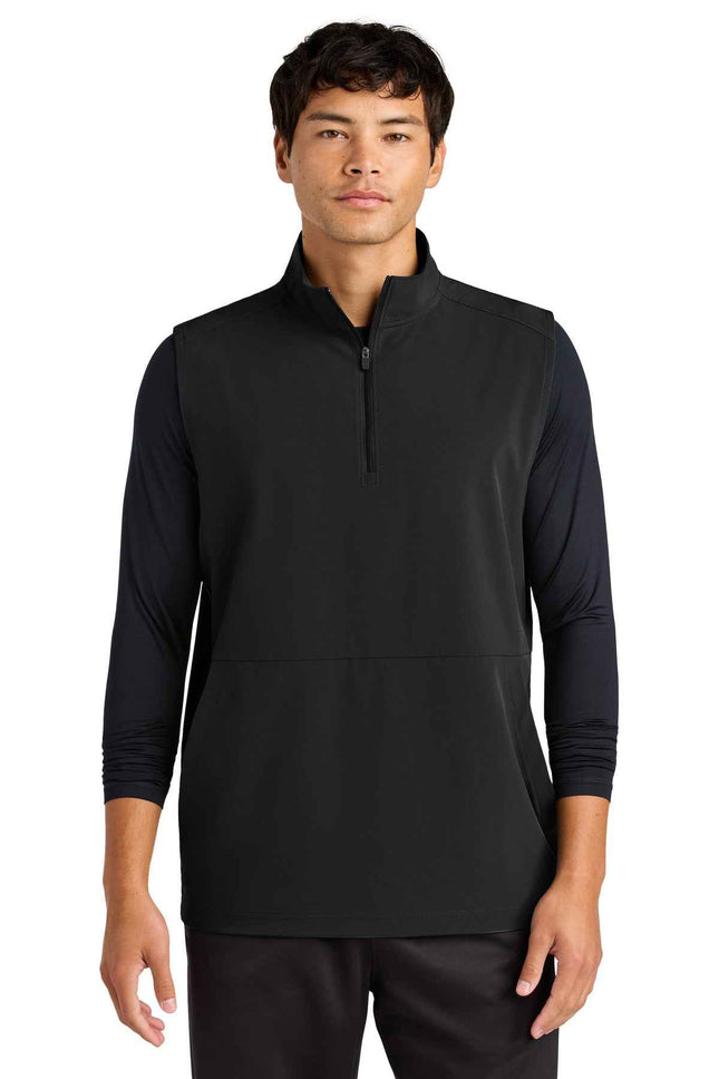 SportTek Repeat 1/2Zip Vest ST487 Black
