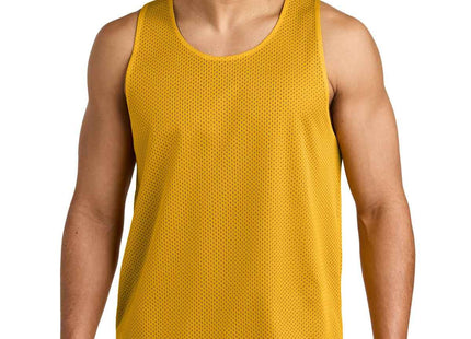 SportTek PosiCharge Reversible Mesh Tank ST5000 Gold Black