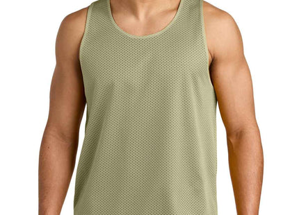 SportTek PosiCharge Reversible Mesh Tank ST5000 Vegas Gold Black
