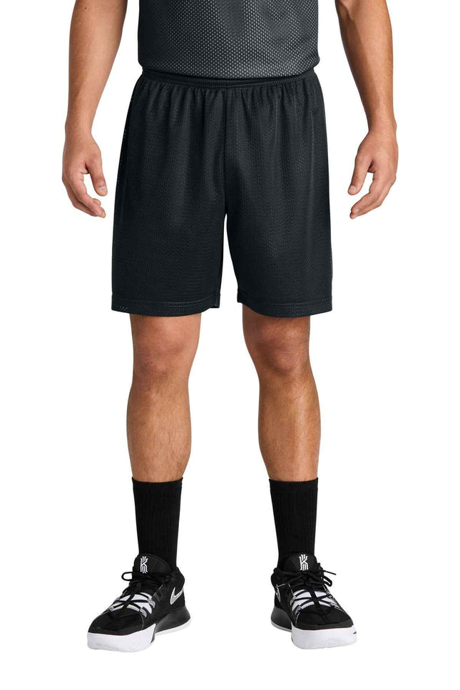 SportTek PosiCharge Mesh 7" Short ST5100 Black