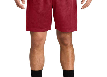 SportTek PosiCharge Mesh 7" Short ST5100 Deep Red
