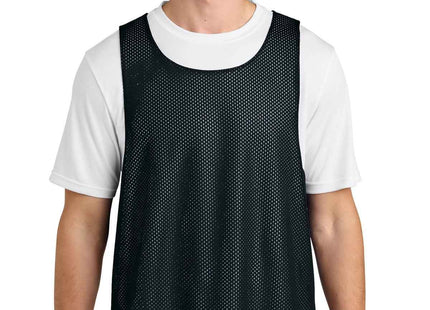 SportTek Lacrosse Reversible Pinnie ST512 Black White
