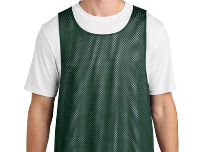 SportTek Lacrosse Reversible Pinnie ST512 Forest Green White