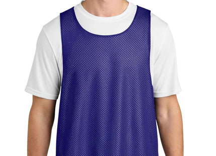 SportTek Lacrosse Reversible Pinnie ST512 Purple White