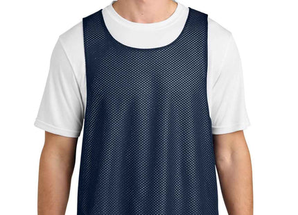 SportTek Lacrosse Reversible Pinnie ST512 True Navy White