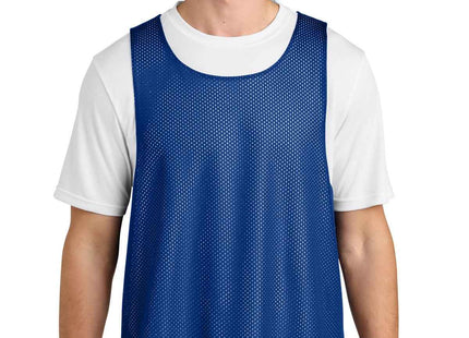 SportTek Lacrosse Reversible Pinnie ST512 True Royal White