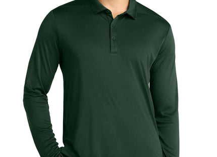 SportTek PosiUV Pro Long Sleeve Polo ST520LS Forest Green