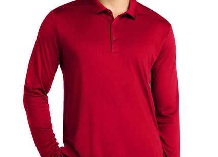 SportTek PosiUV Pro Long Sleeve Polo ST520LS True Red