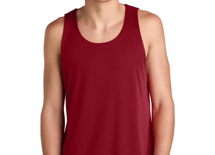 SportTek PosiCharge Competitor Rev Tank ST551 Deep Red Black
