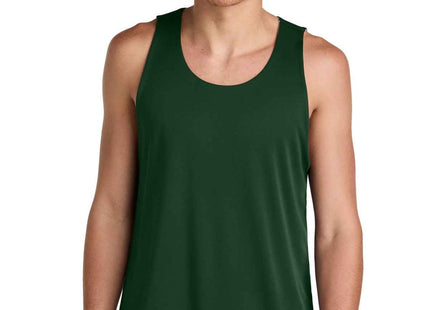 SportTek PosiCharge Competitor Rev Tank ST551 Forest Green White