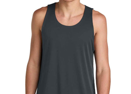 SportTek PosiCharge Competitor Rev Tank ST551 Iron Grey White