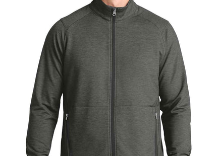 SportTek SportWick Flex Fleece FullZip ST560 Dark Grey Heather