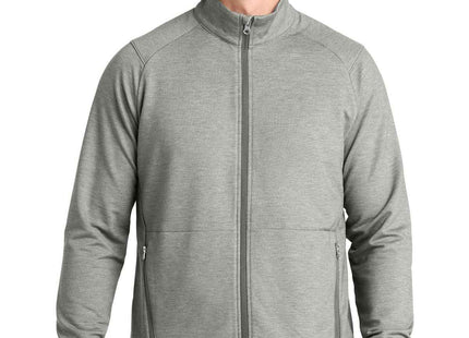 SportTek SportWick Flex Fleece FullZip ST560 Light Grey Heather