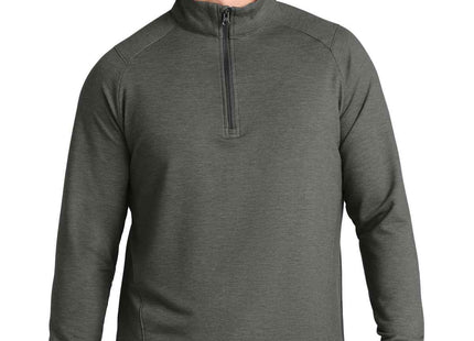 SportTek SportWick Flex Fleece 1/4Zip ST561 Dark Grey Heather