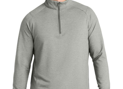 SportTek SportWick Flex Fleece 1/4Zip ST561 Light Grey Heather