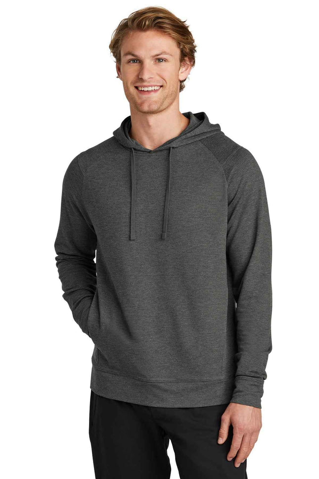 SportTek SportWick Flex Fleece Pullover Hoodie ST562 Dark Grey Heather