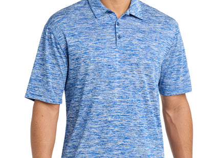 SportTek PosiCharge Electric Heather Polo ST590 True Royal Electric