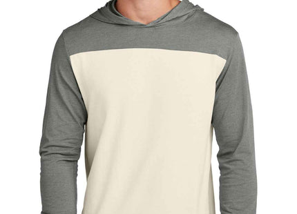 SportTek Halftime Long Sleeve Hoodie ST6044 Vintage Heather Ecru