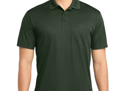 SportTek Micropique SportWick Pocket Polo ST651 Forest Green