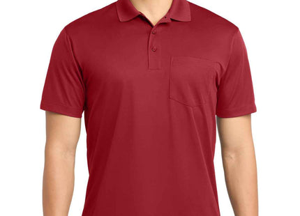 SportTek Micropique SportWick Pocket Polo ST651 True Red