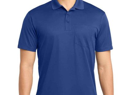 SportTek Micropique SportWick Pocket Polo ST651 True Royal
