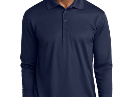 SportTek Long Sleeve Micropique SportWick Polo ST657 True Navy