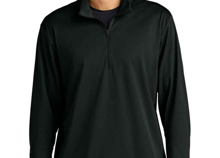 SportTek Micropique SportWick 1/4Zip ST672 Black