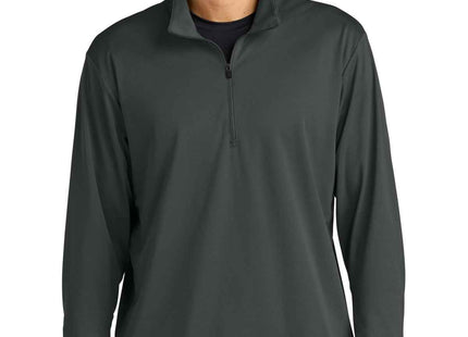 SportTek Micropique SportWick 1/4Zip ST672 Iron Grey