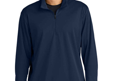 SportTek Micropique SportWick 1/4Zip ST672 True Navy