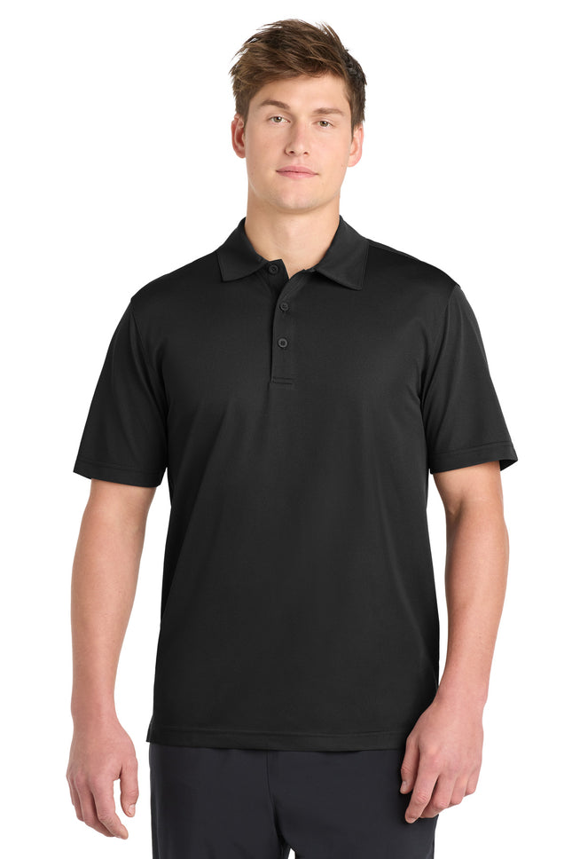 SportTek PosiCharge Active Textured Polo ST690 Black