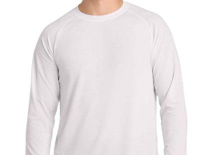 SportTek Long Sleeve Ultimate Performance Crew ST700LS White