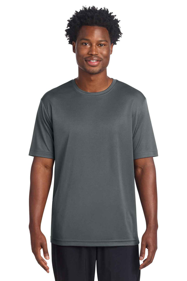 SportTek PosiCharge ReCompete Tee ST720 Iron Grey