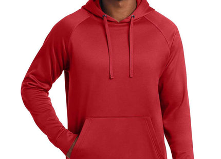 SportTek ReCompete Fleece Pullover Hoodie ST730 True Red