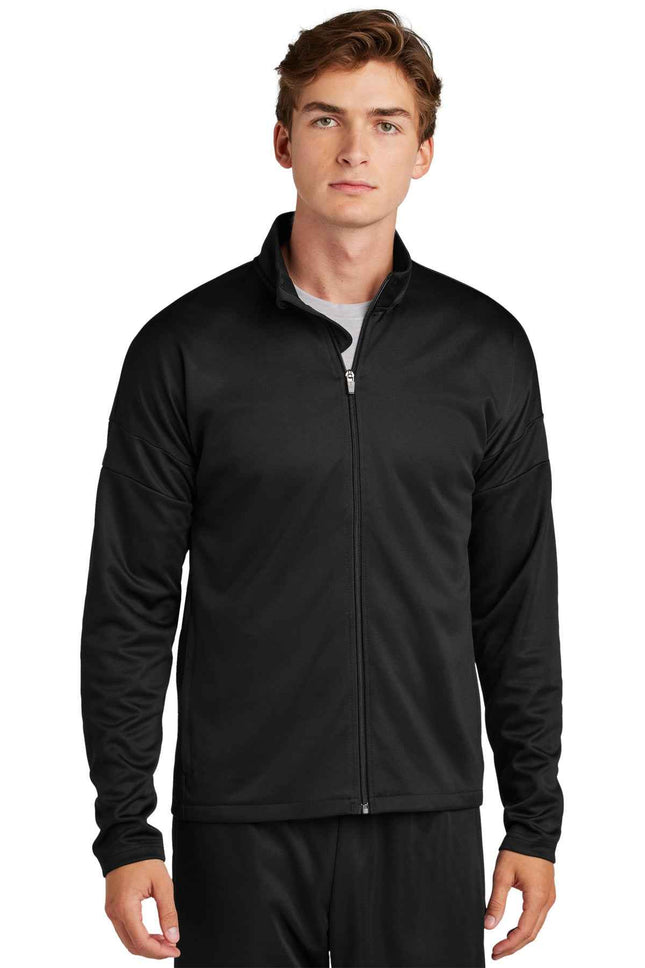 SportTek Travel FullZip Jacket ST800 Black Black