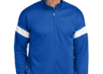 SportTek Travel FullZip Jacket ST800 True Royal White