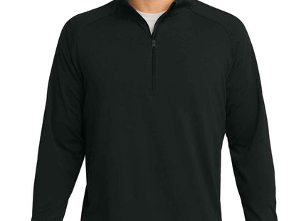 SportTek SportWick Stretch 1/4Zip Pullover ST850 Black