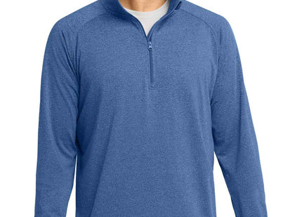 SportTek SportWick Stretch 1/4Zip Pullover ST850 True Royal Heather