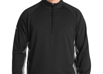 SportTek SportWick Stretch Contrast 1/4Zip Pullover ST854 Black Charcoal Grey Heather