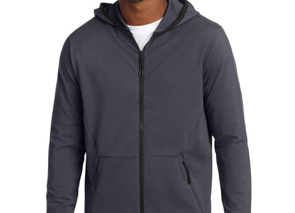 SportTek Circuit Hooded FullZip ST870 Graphite