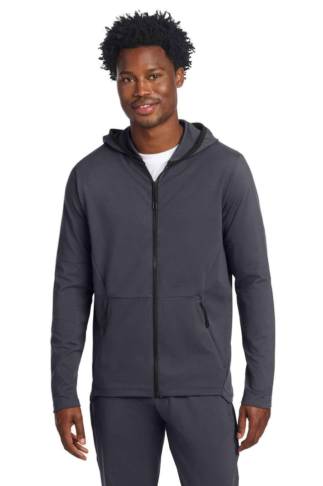 SportTek Circuit Hooded FullZip ST870 Graphite