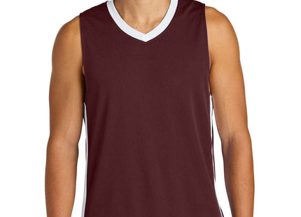 SportTek Rival Basketball Rev Jersey ST900 Maroon White