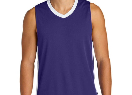 SportTek Rival Basketball Rev Jersey ST900 Purple White