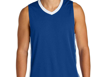 SportTek Rival Basketball Rev Jersey ST900 True Royal White
